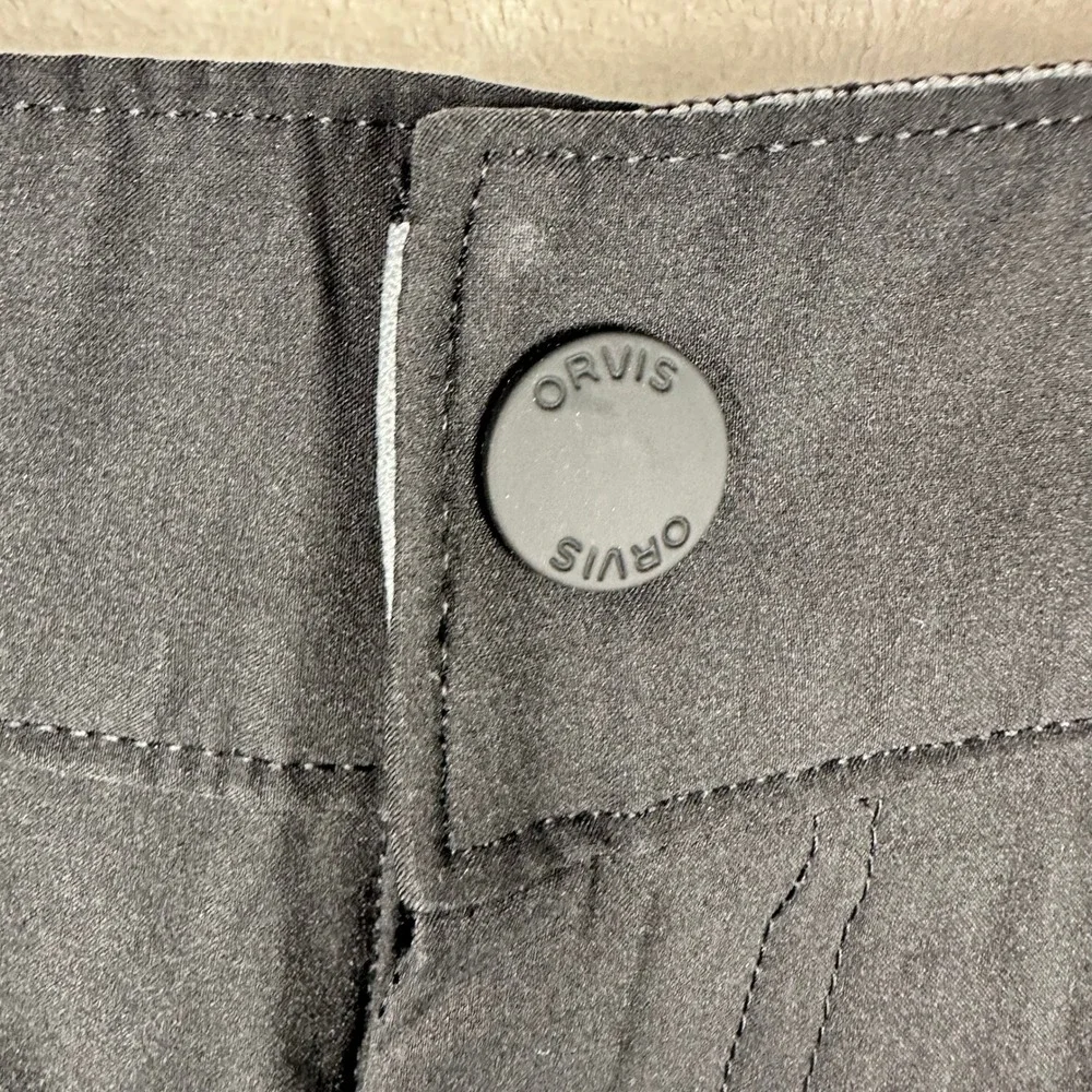 Orvis Mens Tech Cargo Shorts Black Size 42 Hiking Fishing Tech Cargo Lightweight - Picture 3 of 16